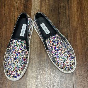 Steve Madden Slip-On Sequins Sneakers, Glittery, Just Like Your Personal…